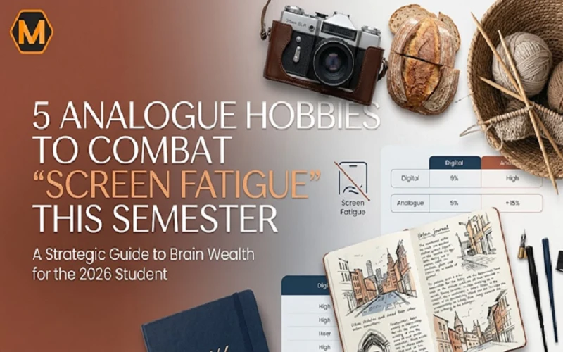 analogue hobbies to combat screen fatigue